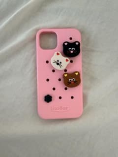 猫デザイン ピンク iPhone13ケースのサムネイル