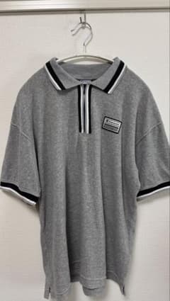 Champion ハーフジップ ポロシャツ グレー Mのサムネイル