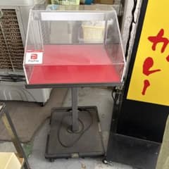 中古 店頭ショーケース 引き取りでお願いします サンプルケース 町中華 