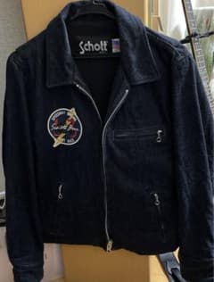 値下げ/SCHOTT デニムトラッカーモーターサイクルジャケット 3172023のサムネイル