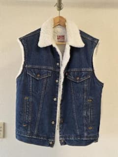 Levi's ボア デニムベスト Mサイズ USA製のサムネイル