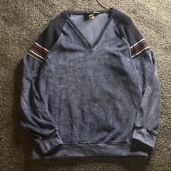 Sears SportsWear 더미 컷 톱 네이비 아메카지