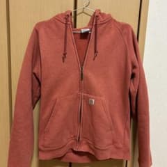 Carhartt ジップアップパーカー レッド Mサイズのサムネイル