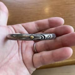 太陽モチーフ シルバーバングル ブレスレットのサムネイル