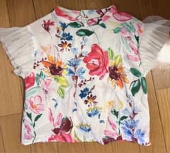 hakka ハッカ　花柄　水彩　トップス　120のサムネイル