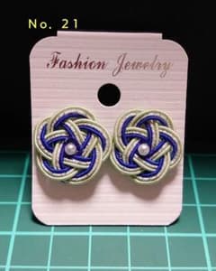 【ハンドメイド】水引イアリングのサムネイル
