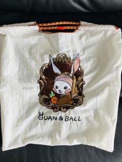 GUAN & BALL ウサギ刺繍 エコバッグのサムネイル