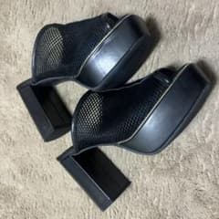 チャンキーヒール24cm~24.5cm - メルカリ