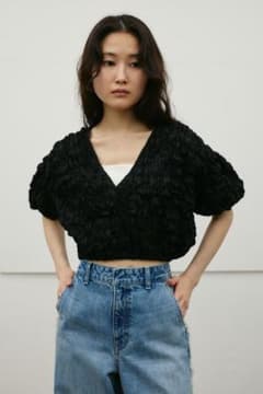 【完売商品】STYLEMIXER フラッフィーショートトップ　2WAYスタミキのサムネイル