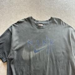 Y*M様 90s NIKE ナス紺 フェード スウッシュ Tシャツ 00s vi 90s NIKE ナス紺 フェード スウッシュ Tシャツ 00s vintage - メルカリ