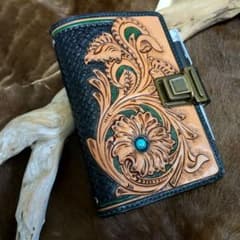 お買い得品!!バイブルサイズのフラワーカービングシステム手帳のサムネイル
