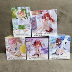 五等分の花嫁フィギュアDesktop Cute Cat room wear 5個