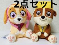 パウ・パトロール　ちょこんとおすわり　Lぬいぐるみ　スカイ　ラブル　コンプセット