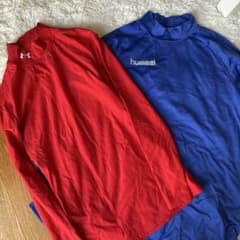 hummel・Under Armour ハイネック長袖ウェア 2色セットのサムネイル