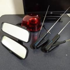 覆面パトカー ダブルミラー 回転灯 ダイバーシティアンテナ セット クラウン 覆面パトカー ダブルミラー 回転灯 ダイバーシティアンテナ