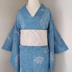 三花】洗える着物 絽 夏着物 単衣 リサイクル リユース - メルカリ