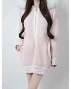 Lumignon ルミニョン Big Fur knit hoodieのサムネイル