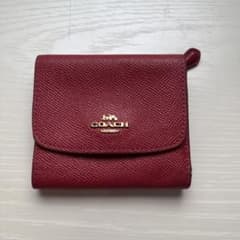 シ*ー様 COACH 三つ折り財布 レッドのサムネイル