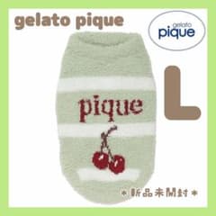 ジェラートピケ　ベビモコチェリージャガードニット　グリーンL