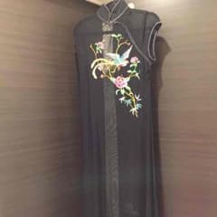 お値下げしました♡ロングチャイナドレス★セクシーなシースルー♡のサムネイル