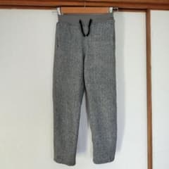 キッズ ロングパンツ グレー ヘリンボーン柄のサムネイル