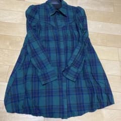 SPIRALGIRL チェックシャツワンピース バルーンシャツ  シャツ 羽織りのサムネイル