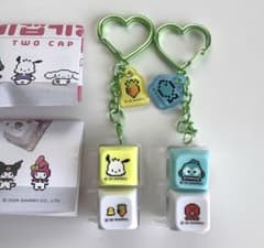 韓国限定 サンリオ キーキャップ　キーリング ハンギョドン　ポチャッコ