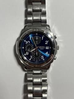 SEIKO セイコー クロノグラフ 7T92-0OA0 ブルー文字盤 SEIKO セイコー クロノグラフ 7T92-0OA0 ブルー文字盤 - メルカリ