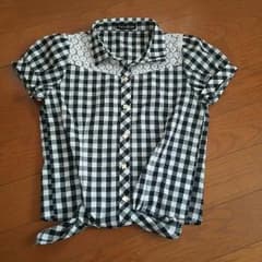 まり様専用 しまむら ショート丈チェックシャツのサムネイル