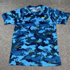 NIKE DRI-FIT カモフラージュ Tシャツ ブルー Mのサムネイル