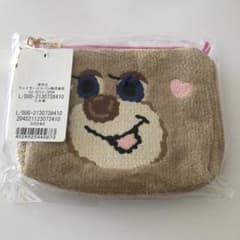 OVERARY BY FEILER ドアップテディガールポーチ　リボン型チャーム OVERARY BY FEILER ドアップテディガールポーチ リボン型チャーム