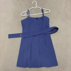 ベルト付き キャミワンピース ブルーのサムネイル