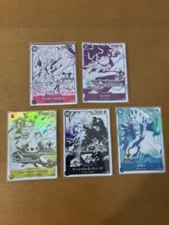 ワンピースカード 4周年記念 プロモカード 5枚セットのサムネイル