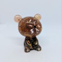 天然石 オルゴナイト くまちゃん(水晶、シトリン、タイガーアイ