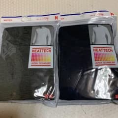ユニクロ ヒートテックグレーとネイビーのサムネイル