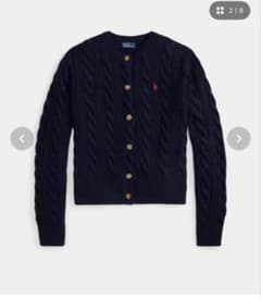 Polo Ralph Lauren ケーブルニットカーディガン ネイビーxsのサムネイル