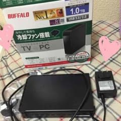 pinkstar様専用❣パソコン&テレビ用 外付けハードディスク(バッファロー)のサムネイル