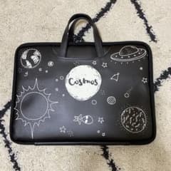宇宙デザイン ノートPCケース ブラックのサムネイル