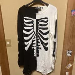 KILLSTAR バイカラー スケルトン ニット セーターのサムネイル