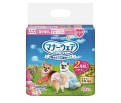 マナーウェア 女の子用 超小型犬用 SSSサイズ 42枚入のサムネイル