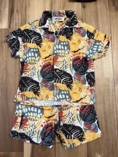 【超美品】MAKE YOUR DAY カラフルパターン シャツ・パンツ 80のサムネイル