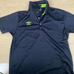 umbro アンブロ サッカー ポロシャツ ネイビー 蛍光イエローのサムネイル