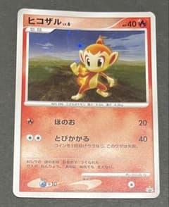 希少 ヒコザル lv6 キラ プロモ ポケモンカード 073/DPーP - メルカリ