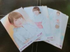乃木坂46 生写真 浴衣 秋元真夏 三種コンプのサムネイル