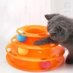 猫用おもちゃ オレンジのボールトイのサムネイル
