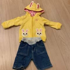 ミキハウス 女の子80cm パーカー　ズボンのサムネイル