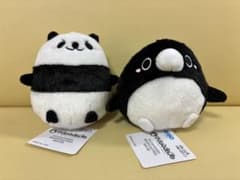 テイコウペンギン　ふわぽてぬいぐるみ　パンダ　ペンギンのサムネイル