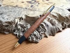 ボナンペン 木軸ボールペン ゴールド金具 花梨瘤 - メルカリ