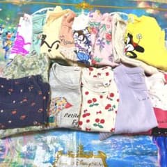 90長そでTシャツ12枚とレギンス2枚まとめ売りのサムネイル