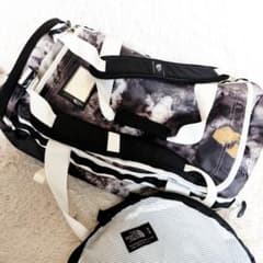 希少】ノースフェイス BCダッフルバッグ 71L ホワイト スノーカモ M